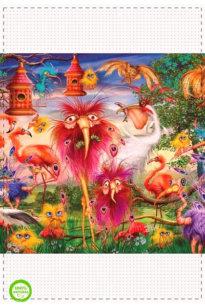 OMZ KS Ugly Birds 1000 Piece Puzzle - Girl and Boy Educational Montessori Toy