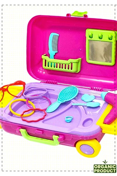 OMZ Dede Frozen Beauty Set - My 1 Suitcase, Educational Montessori Toys for Girls and Boys, Healthy Product