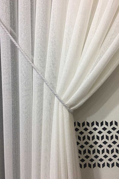 Halis Ticaret 300cm Metal End Double Breasted Curtain Tulle Picking Bracket - 1 Piece Rope Cord Bracelet