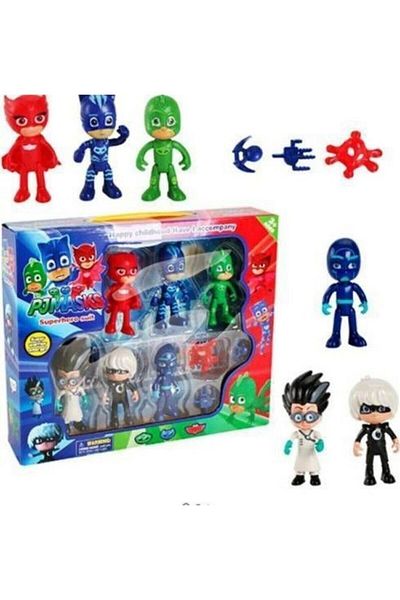 OMZ 1 Piece Boy's Pajamas - Set of 10 Figure Toys