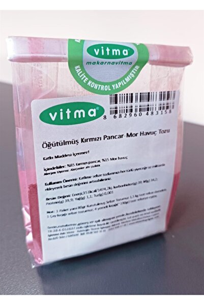 Vitma Öğütülmüş Kırmızı Pancar-Mor Havuç Tozu