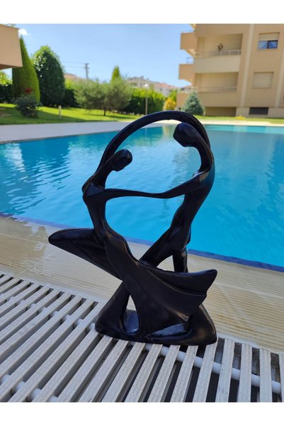 BilgeCe hoMe Dans eden sevgili çift Heykeli, Sevgili heykeli, Dans eden soyut çift heykeli, Polyester Heykel