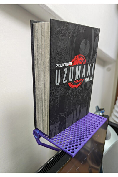 three3dprints Televizyon Monitör Mobilya Rafı Ayarlanabilir Dereceli Mor Plastik