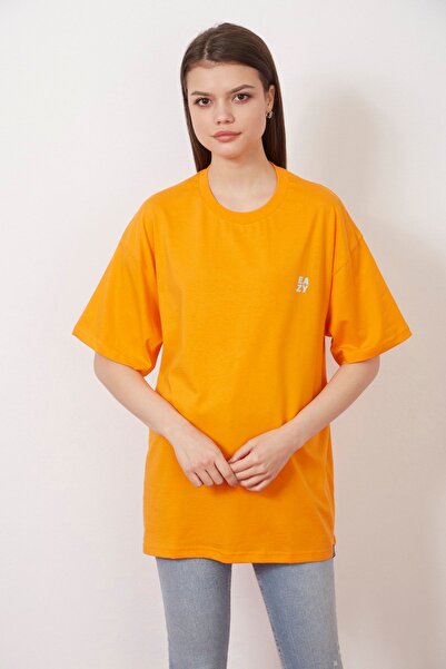 Eazy Co Eazy Orange Amsterdam Unisex Oversize εμπριμέ κοντομάνικο μπλουζάκι