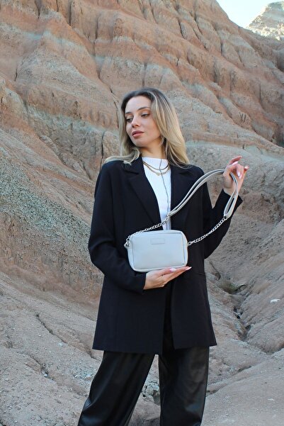 NOTHING Сірий міні-ланцюговий ремінець жіноча сумка на плече і кросбоді Лев