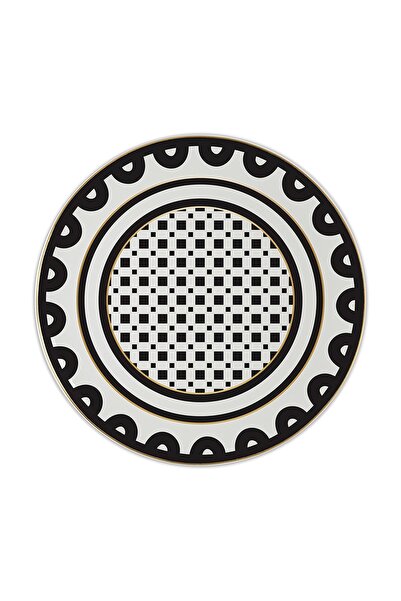 Baci Milano Optical Porselen Kek Tabağı 32 cm