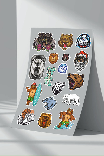 Sticker Market Set de autocolante Urs Urs - Pachet de 1