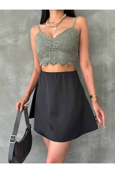 oshebu Black – Women's Mini Bell Skirt