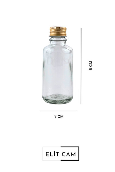 Genel Markalar 30 ml Şeffaf Şişe Damlalıklı Kolanya Şişesi 12 Adet