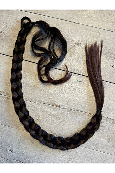 Suzan Peruk 80cm  Jumbo BOy Uzun Lastikli Örgü At kuyruğu saç ÇOK RENK SEÇENEKLİ SUzan peruk