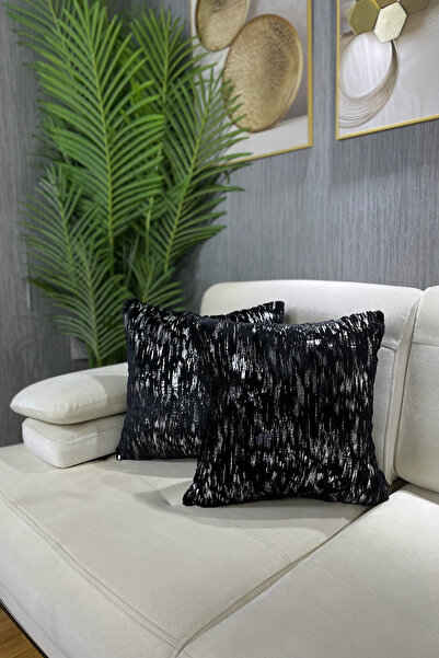 Paris Life Λούτρινο Κουνέλι Θήκη διακοσμητικού μαξιλαριού - Με ασημένια φύλλα...