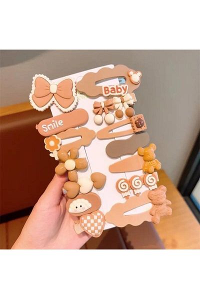 So Much Accesories 14 Pieces Children's Snap Collet Clip Buckle Set - 13