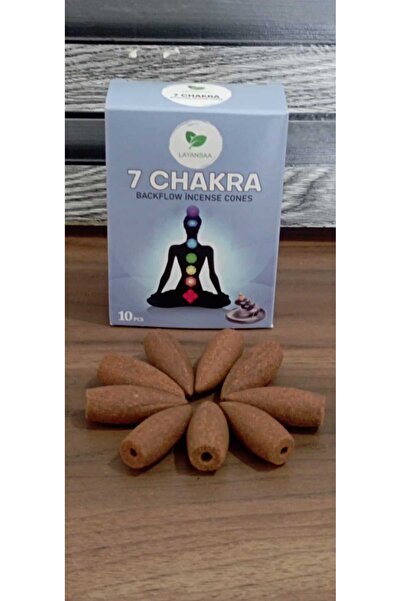 Layansaa 10 Adet Geri Akış Tütsü 7 Chakra Kokulu