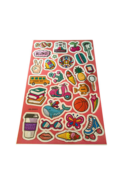 Bluoksweet 20x13cm Tendință Graffiti Vintage - Autocolant pentru copii și ado...
