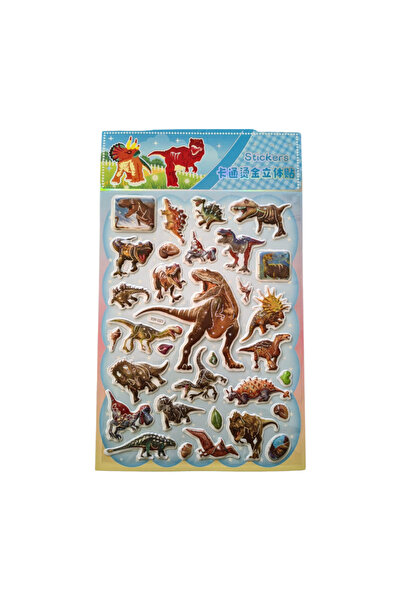 Bluoksweet Autocolant în relief pentru copii Dinosaur-3 - 20x13cm, dimensiune...