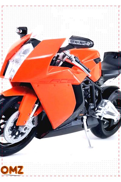 OMZ لعبة دراجة نارية مونتيسوري موديل 1:10 1190 RC8 - لعبة تعليمية للأولاد والبنات
