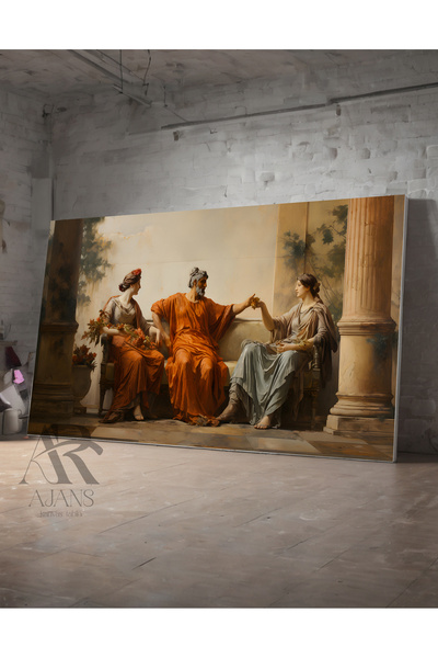 AR AJANS KANVAS TABLO Διακοσμητικός πίνακας σε καμβά Παλαιού Εποχής Έλληνες
