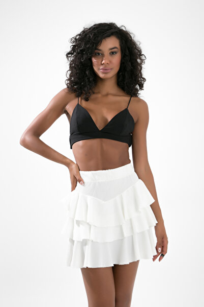 muub's Fusta din țesătură cu volane și înfășurare cu 3 straturi - Cea mai bună