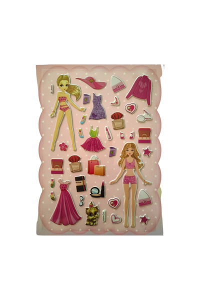 Bluoksweet 20x13cm Φόρεμα μεσαίου μεγέθους - Φουσκωτό αυτοκόλλητο για παιδιά,...