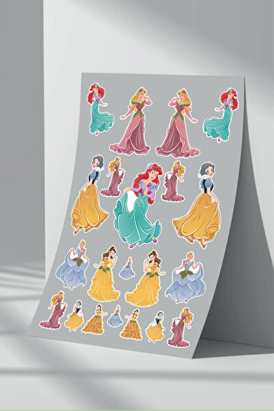 Sticker Market Set de 4 autocolante prințesă