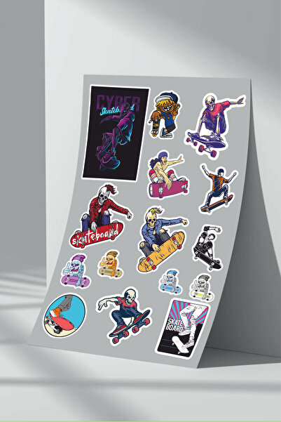 Sticker Market Skull Skate - Άνετο Σετ 2 τεμαχίων