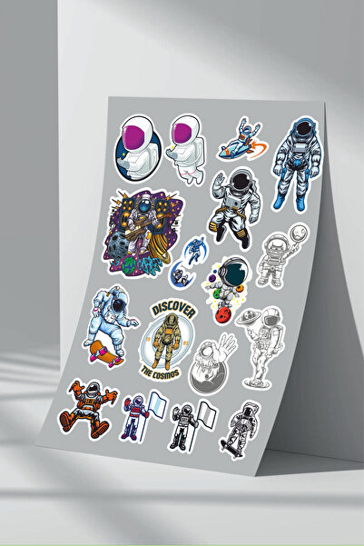 Sticker Market Set de autocolante pentru astronauți cu tăiere lungă - 5 buc
