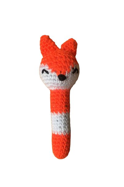 Be Cat FOX CATNIP TOOTH CRASPING CAT, DOG ORANGE, WHITE