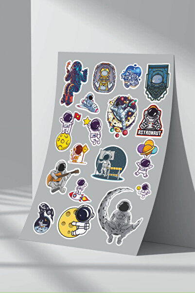 Sticker Market Set de autocolante pentru astronauți spațiali - 6 bucăți