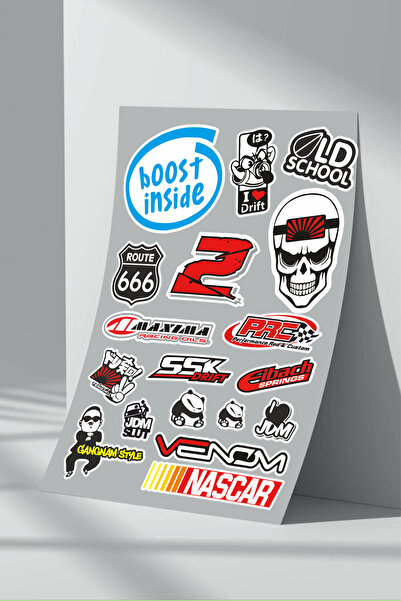 Sticker Market مركبة دراجة نارية مرشحة - مجموعة ملصقات (1)