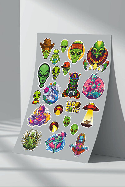 Sticker Market Set de autocolante Alien Alien - 3 buc