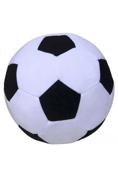 UgurToyss White Black Fan Plush Ball Normal Size Safe and Fun for Children to Play at Home