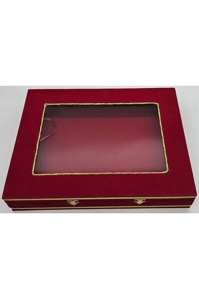 Ufuk Kadife Kutu Camlı Bayrak Ve Flama Kutusu