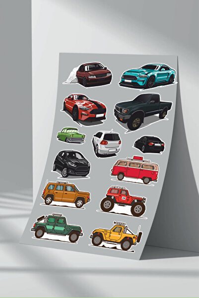 Sticker Market مجموعة ملصقات السيارة والسيارة - عبوة من قطعتين