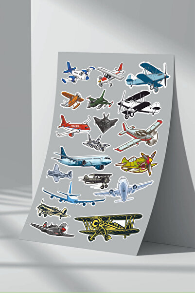 Sticker Market Set de 5 autocolante pentru avion