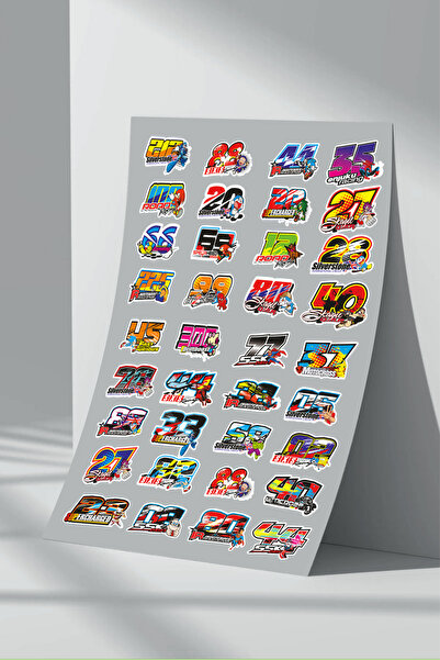 Sticker Market مجموعة ملصقات للدراجات النارية والمركبات الداعمة - مجموعة من 3...