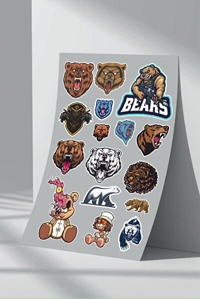 Sticker Market Set de autocolante Urs Urs - 12 bucăți