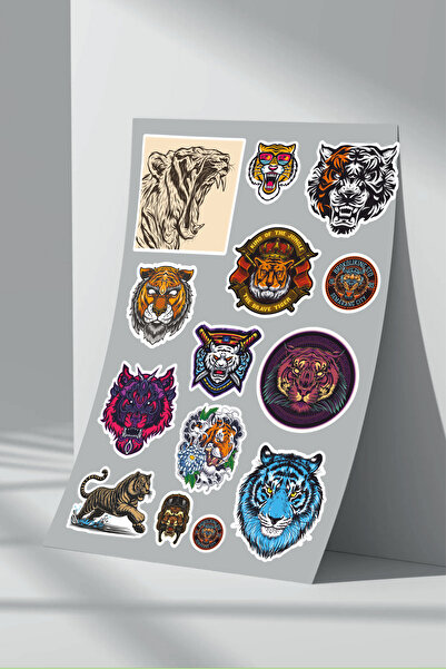 Sticker Market Set de autocolante Tiger - 3 bucăți