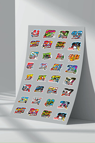 Sticker Market مركبة دراجة نارية مرشحة - مجموعة ملصقات (2)
