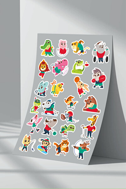 Sticker Market Set de 9 autocolante cu eroi drăguți