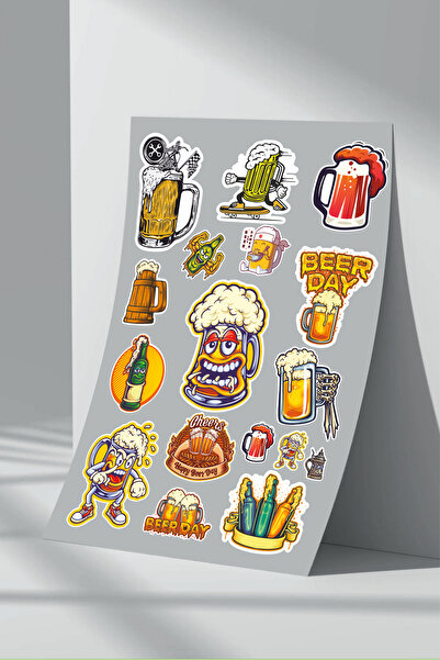 Sticker Market Set de autocolante pentru bere dublă