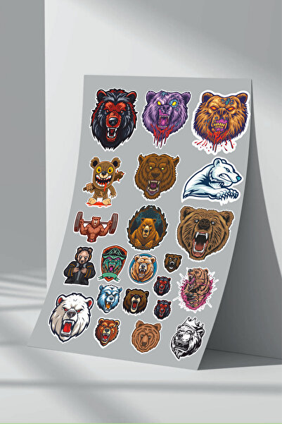 Sticker Market Set de autocolante Urs Urs - 6 bucăți