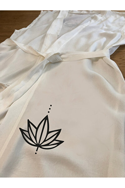 Kidilia Yoga Themed - Sleeveless Lotus Peshtemal Kimono