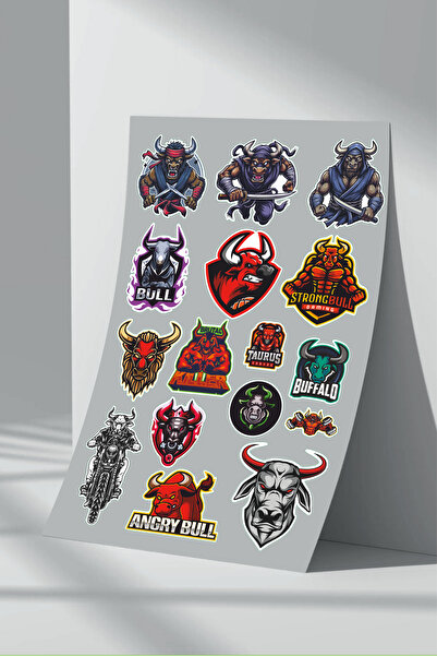 Sticker Market Set de 7 bucăți de autocolante Bull