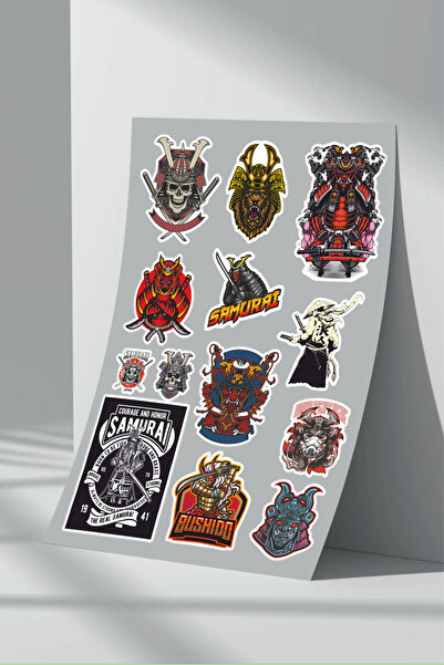 Sticker Market Set de autocolante Samurai - Pachet de 3