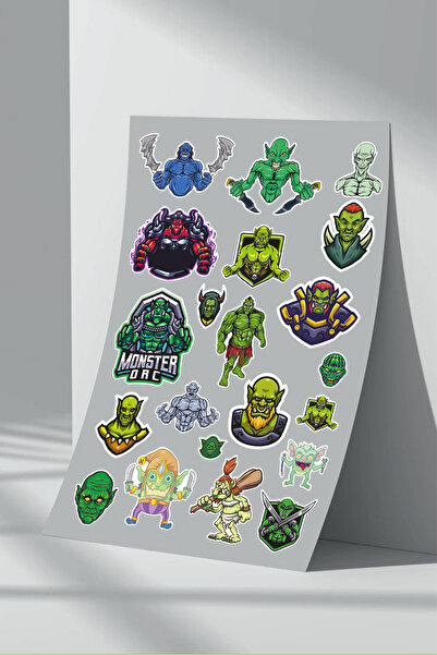 Sticker Market Set de autocolante Monster - 5 bucăți