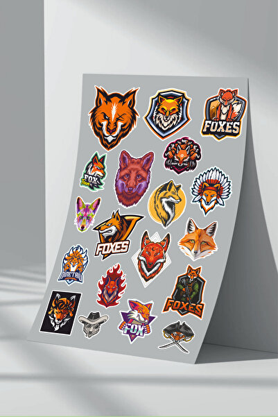 Sticker Market Набір наклейок «Лисиця» — пакет із 2 штук