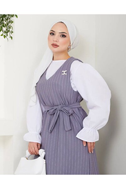 YILMAZBARMAZ Γυναικείο φόρεμα ριγέ Gilet