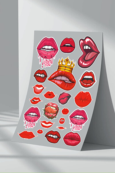 Sticker Market Set de autocolante pentru buze - Pachet de 2