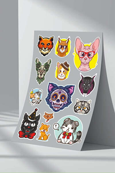 Sticker Market Set de 22 autocolante pentru pisici