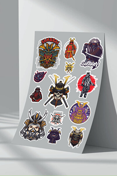Sticker Market Set de 5 autocolante Samurai